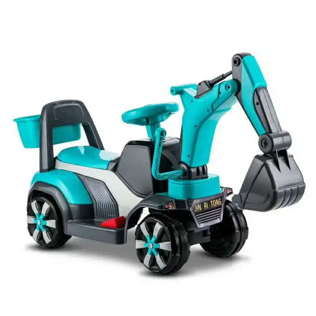 Children Toy Car Construction Excavator Four Wheels Electric Children Toy Car Construction Excavator Four Wheels Electric With Music Kids Ride On Toys Plastic Cars For
