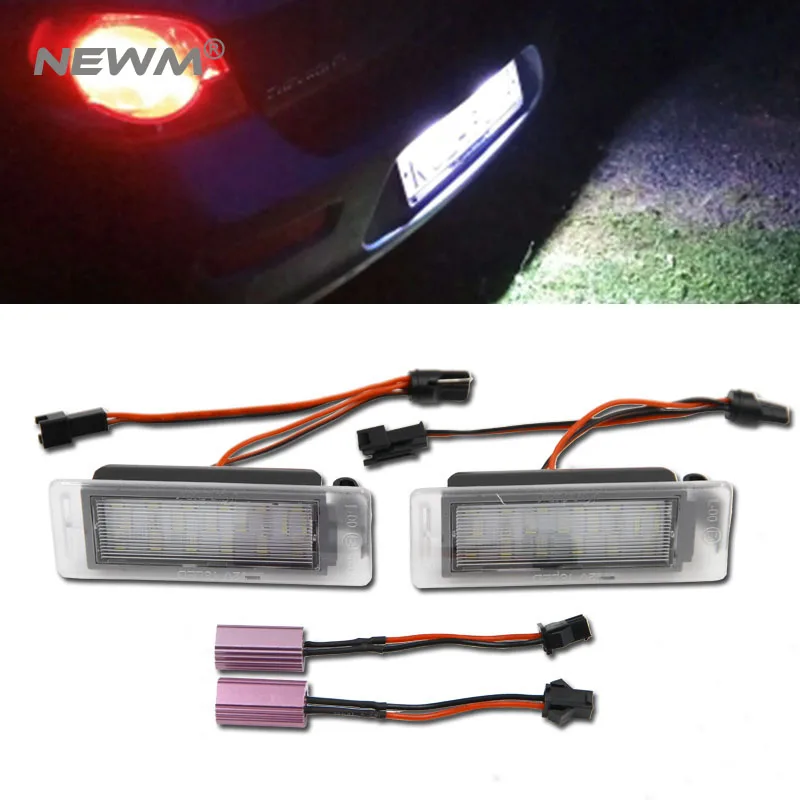 2x LED Licence Number Plate Light for Chevrolet Cruze Camaro Sonic