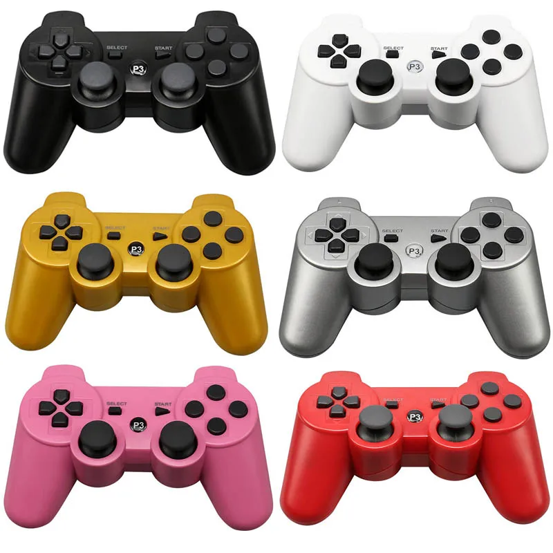 AOXO Wireless Bluetooth Dual Vibration Gamepad For Sony PS3 Controller Playstation 3 SIXAXIS