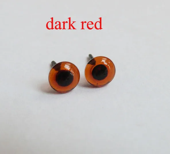 70pcs/lot new arrvial 6/8/10/12/14/16mm glass toy eyes with pin for diy handcraft maerials--color option 5