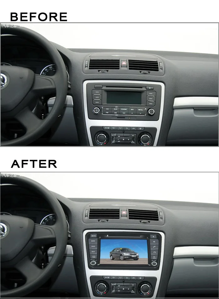 Discount 8 inch Android 9.0 Car DVD Player GPS for Skoda Octavia a7 2014 2015 - octa 8 core 4g RAM 64g ROM navigation PX6 STEREO RADIO 1