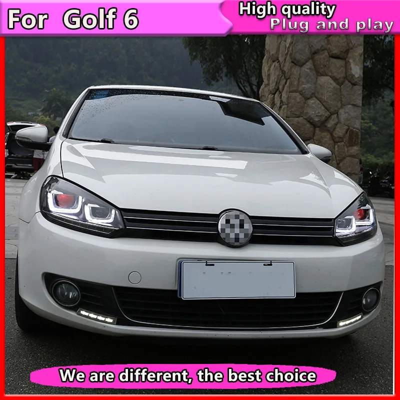 Автомобильный Стайлинг для VW Golf 6 2009 2013 светодиодный ная фара MK6 передняя лампа