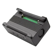 Top Deals Black Aluminum Alloy Case Shell Enclosure Box w/ Cooling Fan for Raspberry Pi Model B+