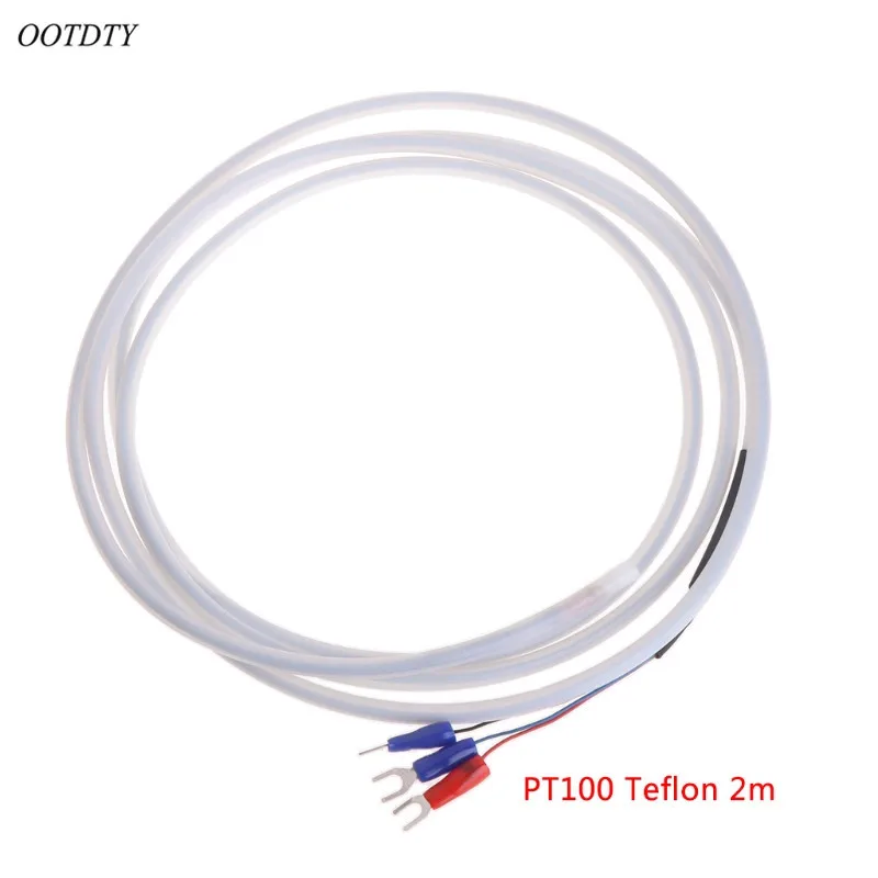 OOTDTY 2M Teflon PTFE PT100 RTD 3 Wire Temperature Sensor Oil