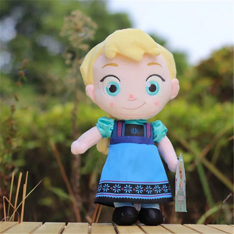 Disney Princess Плюшевые игрушки 30 см версия Q детство Холодное сердце Эльза Анна