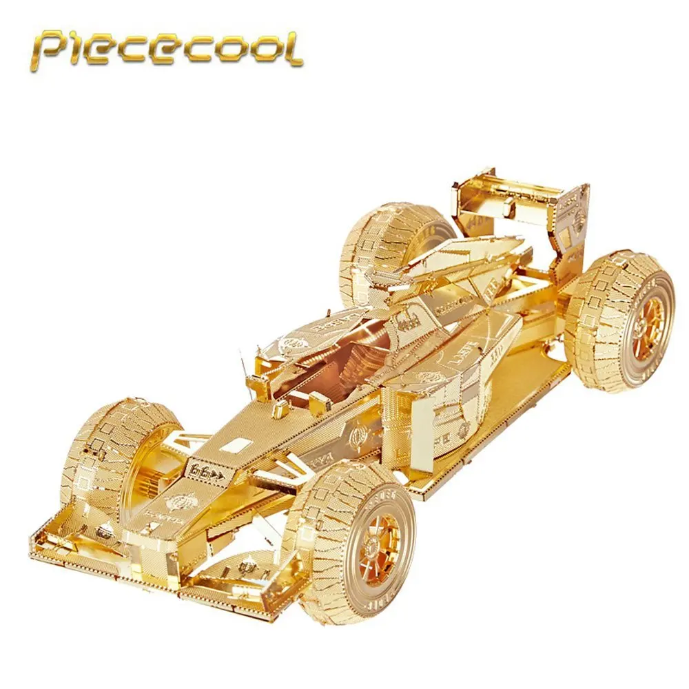 Picecool 2 цвета гоночный автомобиль 3D лазерной резки металлический пазл DIY Nano сборка