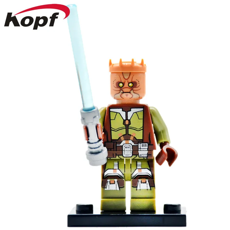 

Single Sale Space Kao Cen Darach Jedi Knight Obi Wan Luke Skywalker Bricks Action Building Blocks Children Gift Toys PG650