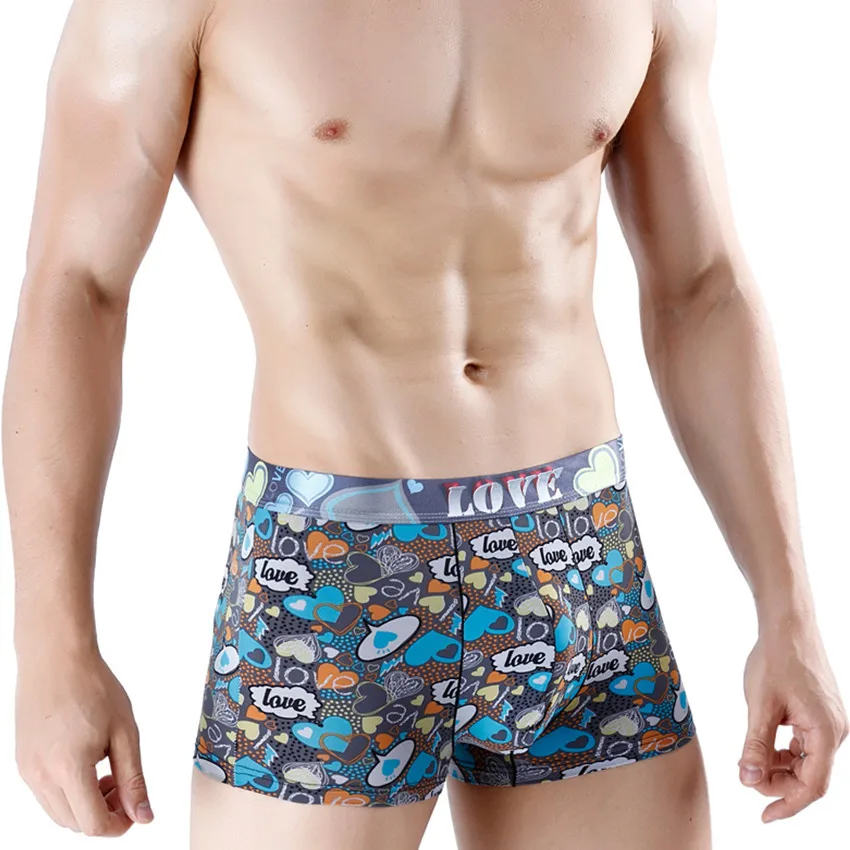 13 colors Underwear for men ice silk summer underpants male casual boxer Maple leaf print shorts man pants panties