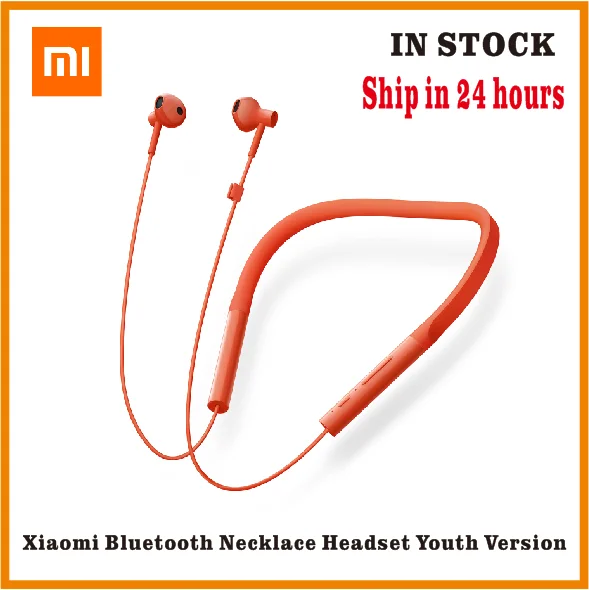 

Xiaomi Necklace Bluetooth Earphone Wireless Earbuds with Mic and In-line Control Young Version Necklace Bluetooth headsets