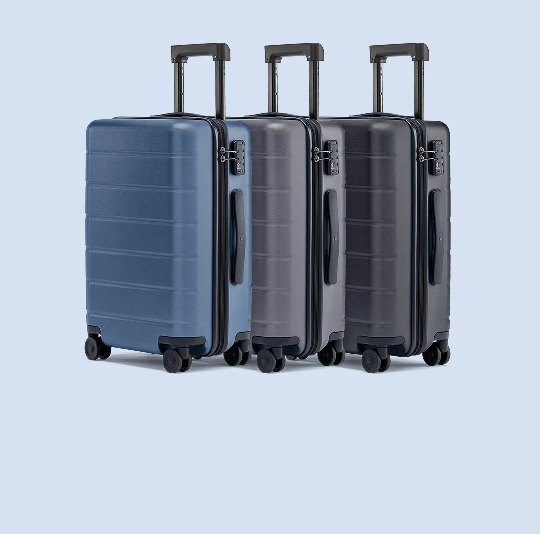XIAOMI 90FUN PC чемодан для переноски на Спиннер колеса прокатки багажа TSA замок бизнес путешествия отдых для женщин и мужчин