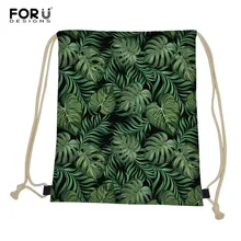 FORUDESIGNS/сумка на шнурке с тропическими листьями; модные сумки на ремне в стиле хип-хоп; Новое поступление; женский рюкзак высокой емкости