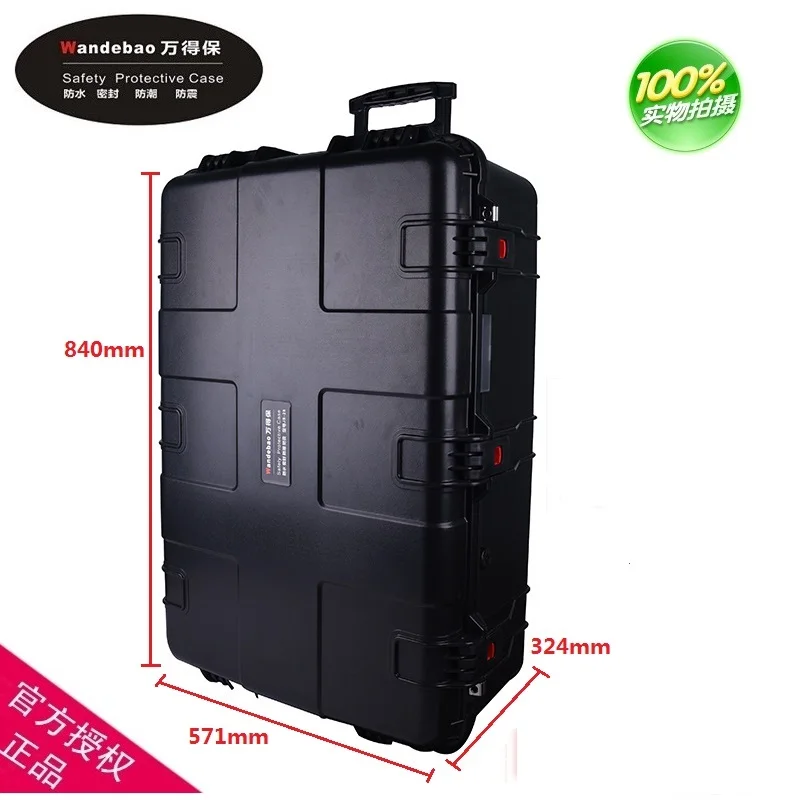 high quality trolley case toolbox Photographic equipment box camera case shockproof Carrying case waterproof with pre-cut foam