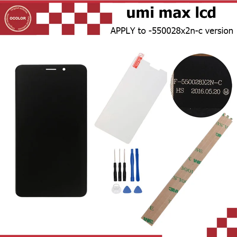 Ocolor для Umi Max ЖК дисплей + Сенсорный экран и закаленного Стекло сборки Идеальная