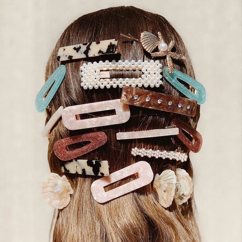 

Miwens 32 Design Resin Acrylic Pearl Maxi Hair Clips Women Geometric Party Statement Barrette Hairwear Dripshipping Jewelry A770