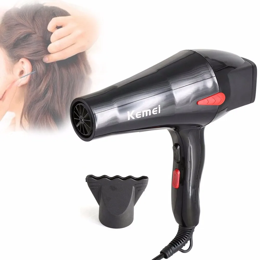 

Kemei Professional Anion Hair Dryer With Aroma Hair Care Salon 1600W 220V Portable Electric Blower EU Plug High-power ABS