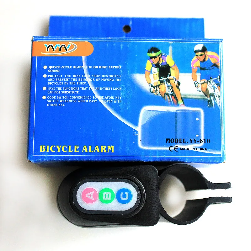 Bicycle Bike Motion Sensor Anti Theft Security Alarm Warning Annunciator Lock