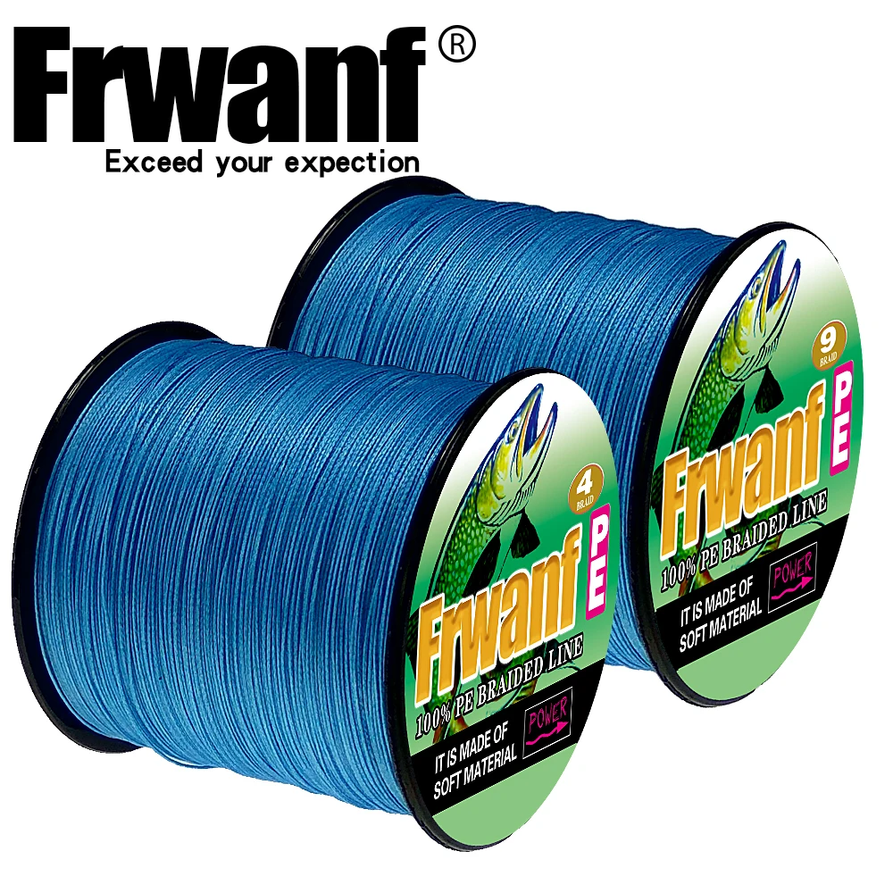 Японская плетеная рыболовная леска Frwanf 9 нитей многонитевая 500 м 547Yds плетеный
