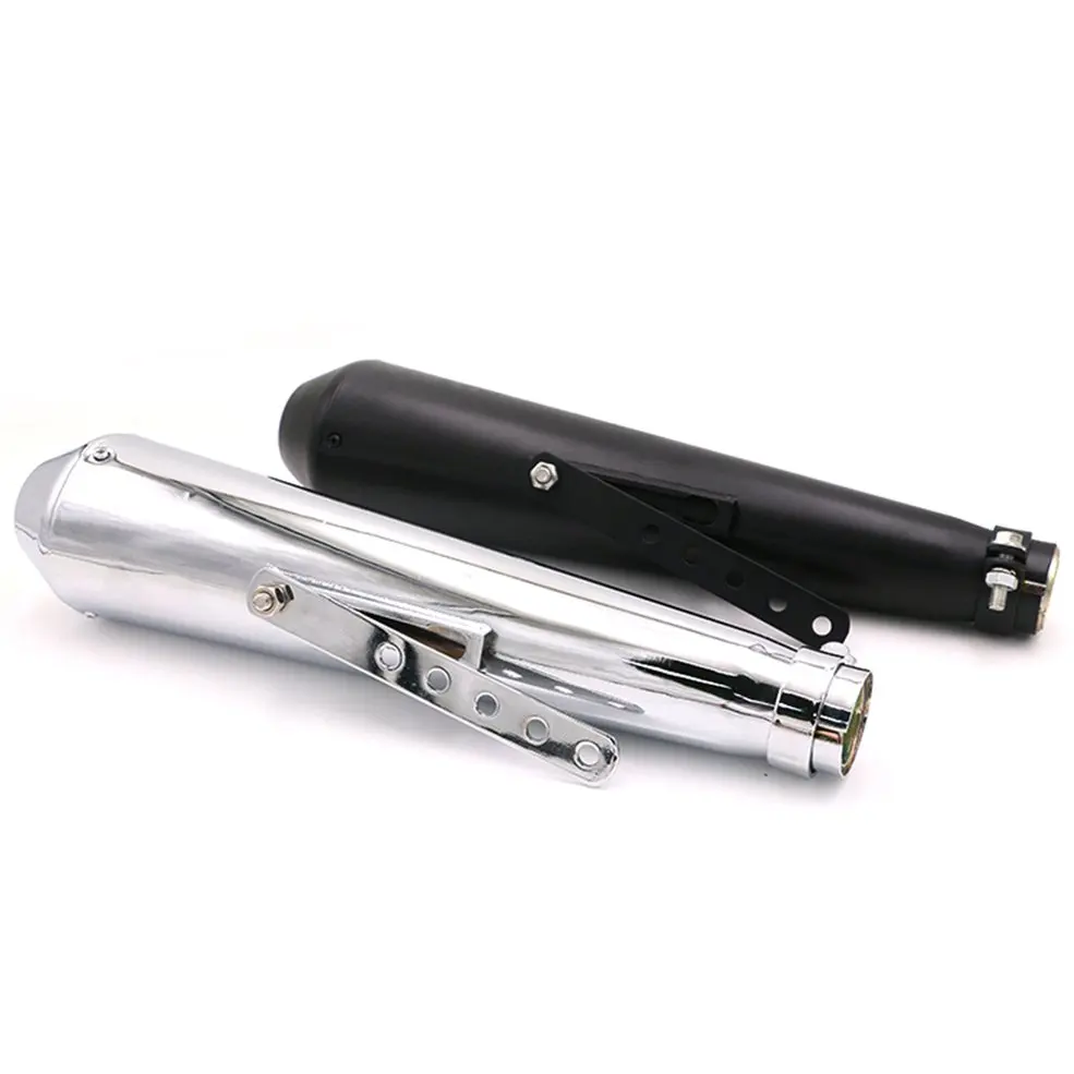 

New Universal Vintage Retro Motorcycle Motorbike Muffler Exhaust Useful Pipe Antiqued Racing Case Silencer