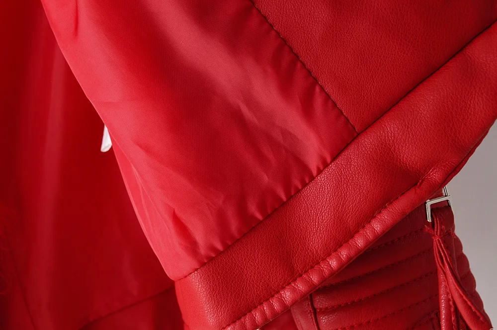 Розовая Женская Длинная кожаная куртка яркая искусственная кожа осень Байкерская мотоциклетная винтажная куртка на молнии Дизайнерская куртка
