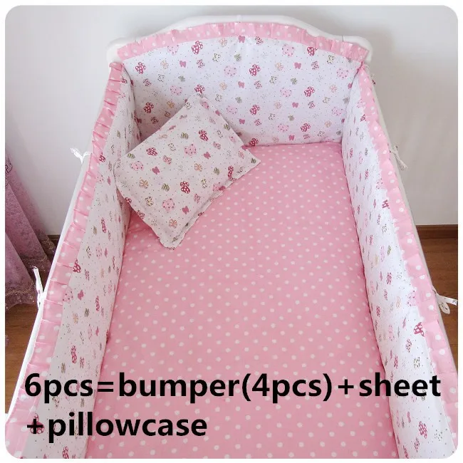 

Discount! 6/9pcs Elk baby bedding set pure cotton crib bedding set Bed around baby quilt cover blanket whole 120*60/120*70cm