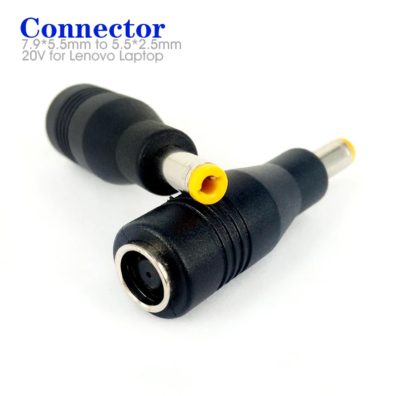

XiiC DC Jack 7.9*5.5mm to 5.5*2.5mm Power Convertor Adapter for Lenovo ThinkPad G480 G485 G560 G560e G565 G570 G575 G580 G585