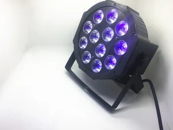 

12 PZ/Lotto CREE RGBWA UV 12x18 W LED Flat SlimPar Quad Luce 6in1 LED DJ Wash Stage Light dmx luce della lampada 6/10 channes
