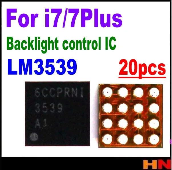 20 шт. оптовая продажа LM3539A1 LM3539 16 контактов для iPhone 7 7Plus подсветка задняя