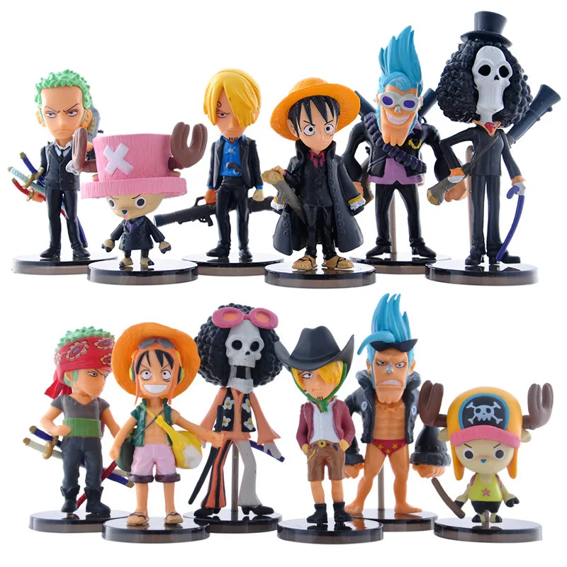

12Styles Anime One Piece Figure 8cm Action Figures Model Toys