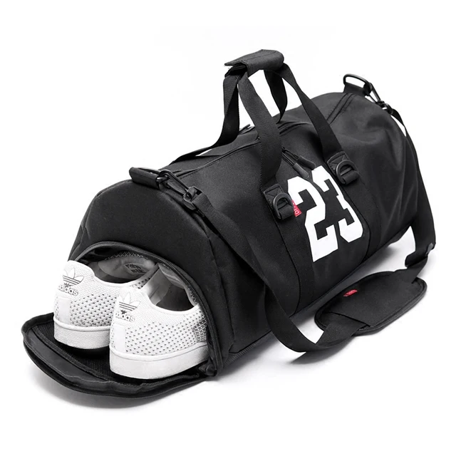 Gym Duffle Tote Bag Fitness Barrel Travel Sports Bag for Women and Men Small Gym Bag with Shoes
