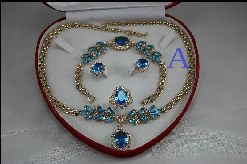 

shipping Bridal Fashion Jewellery "Women 's Necklace Bracelet Earring Ring Set more coAA1 (A0503)