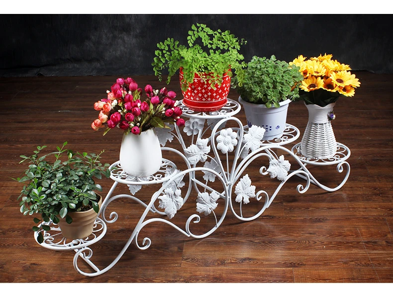 ヨーロッパの花の鉄 芸術バルコニー多層花屋 コンソールポットフレーム Frame Frame Iron Floweriron Frame Aliexpress