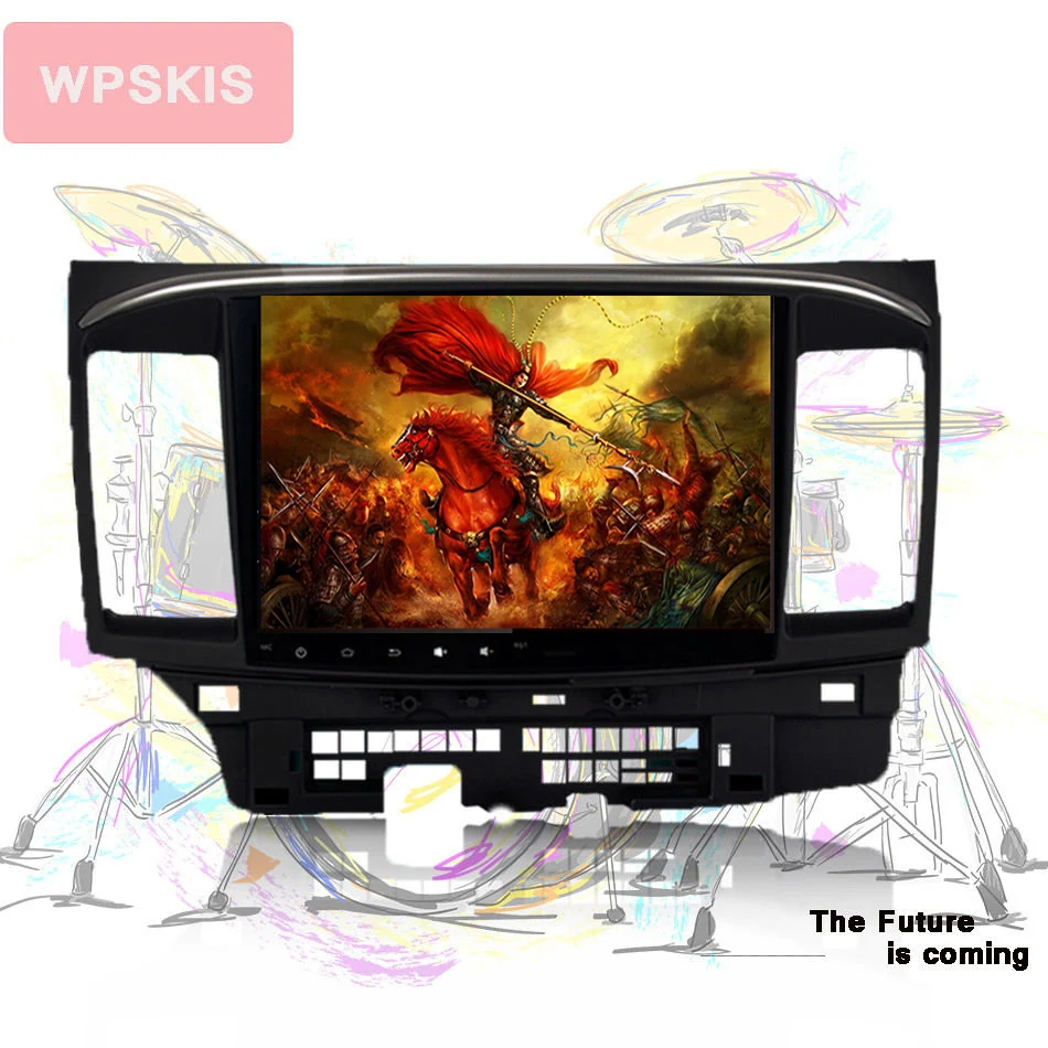 WPSKIS 10," Android 9,0 Восьмиядерный автомобильный DVD gps плеер для Mitsubishi Lancer 10 EVO Стерео Авторадио головное устройство 2008- USB dab