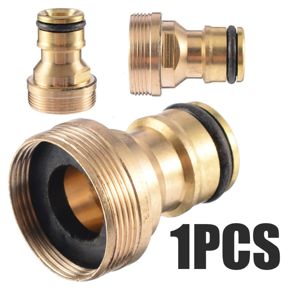 3//4 Brass Hose Pipe Connector Adapter Quick Connect For Tap Washing Tools 2019