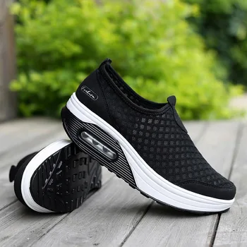 

Dropshipping Women Sneakers Mesh Shoes Basket Air Crush Flats Slip on Female Platform Woman Trainers Shoes Sports Plus size 41