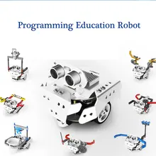 Светодиодный светильник DIY Программирование царапин робот автомобиль различной формы творческое образование высокотехнологичный игрушечный набор