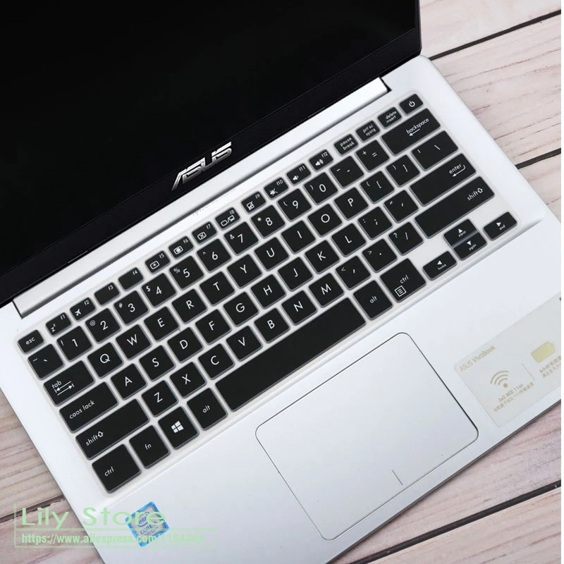 Клавиатура Защитная крышка для ноутбука 14 дюймов для ноутбука Asus Vivobook S14 X411Uf X411Ua X411 X411Un X411Ma X411N R421 - Цвет: Black