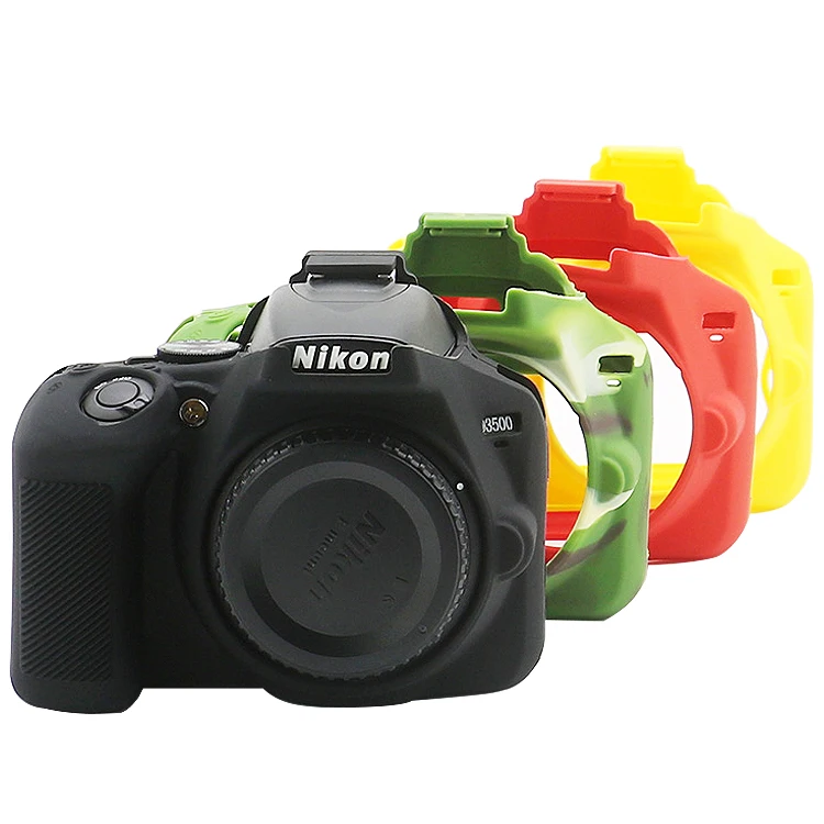 erger maken deze Afgrond Rubber Silicon Beschermhoes Body Cover Zachte camera tas voor Nikon D3500  DSLR Protector Frame Skin case|Camera-/Videotassen| - AliExpress