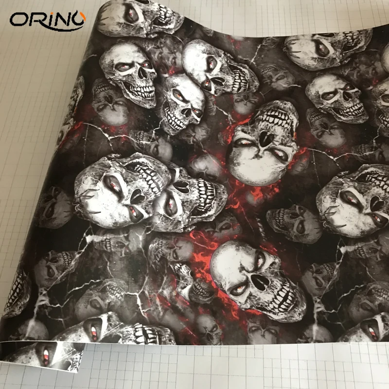 Skull Sticker Vinyl Film-5