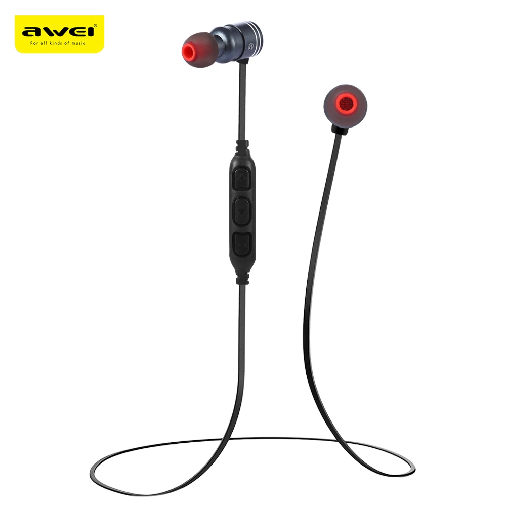 

Awei AK7 Waterproof Magic Magnet Attraction Earphone Wireless Bluetooth Sports in-ear Earphone with Microphone On-ear Control