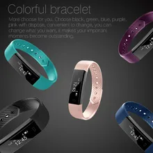 Bluetooth Smart Wristbands Rectangle shape 0.86 inches OLED touch screen sport fitness tracker armband for Pedometer Sleep Track