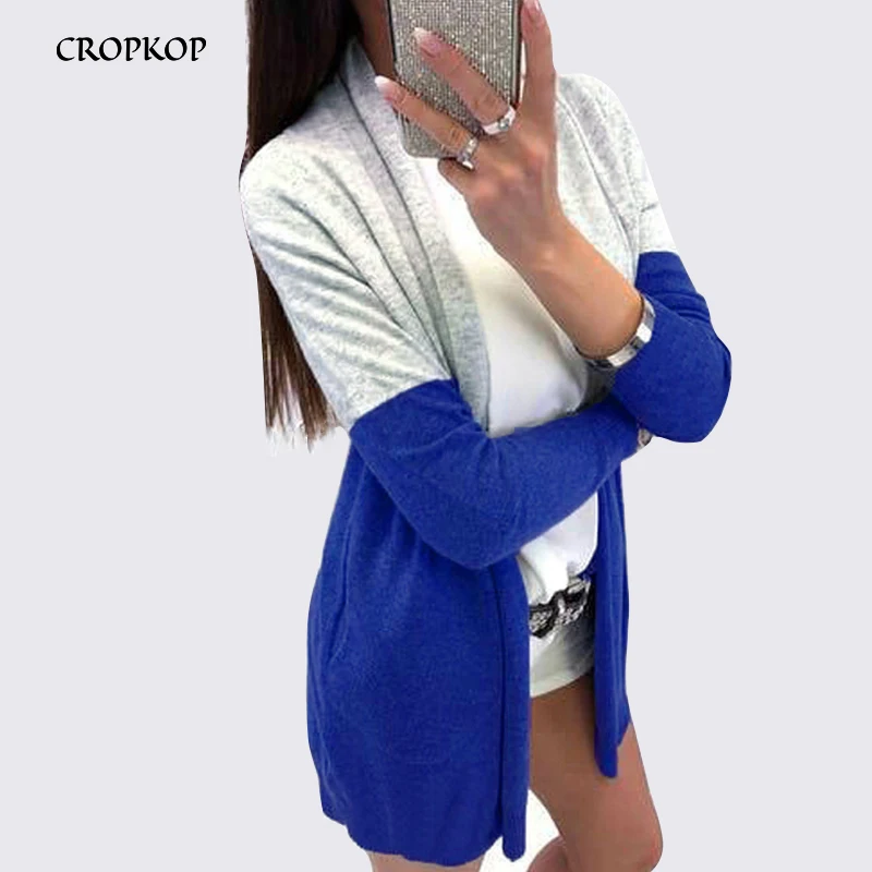 

2018 Women Knitted Long Cardigan Autumn Long Sleeve Female Thin Sweater Loose Ladies Coat Elegant Outerwear Sweaters Pull
