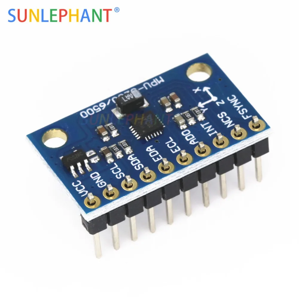 

1Set SPI IIC/I2C GY-9250 MPU 9250 MPU-9250 9-Axis Attitude +Gyro+Accelerator+Magnetometer Sensor Board Module MPU9250 3-5V Power