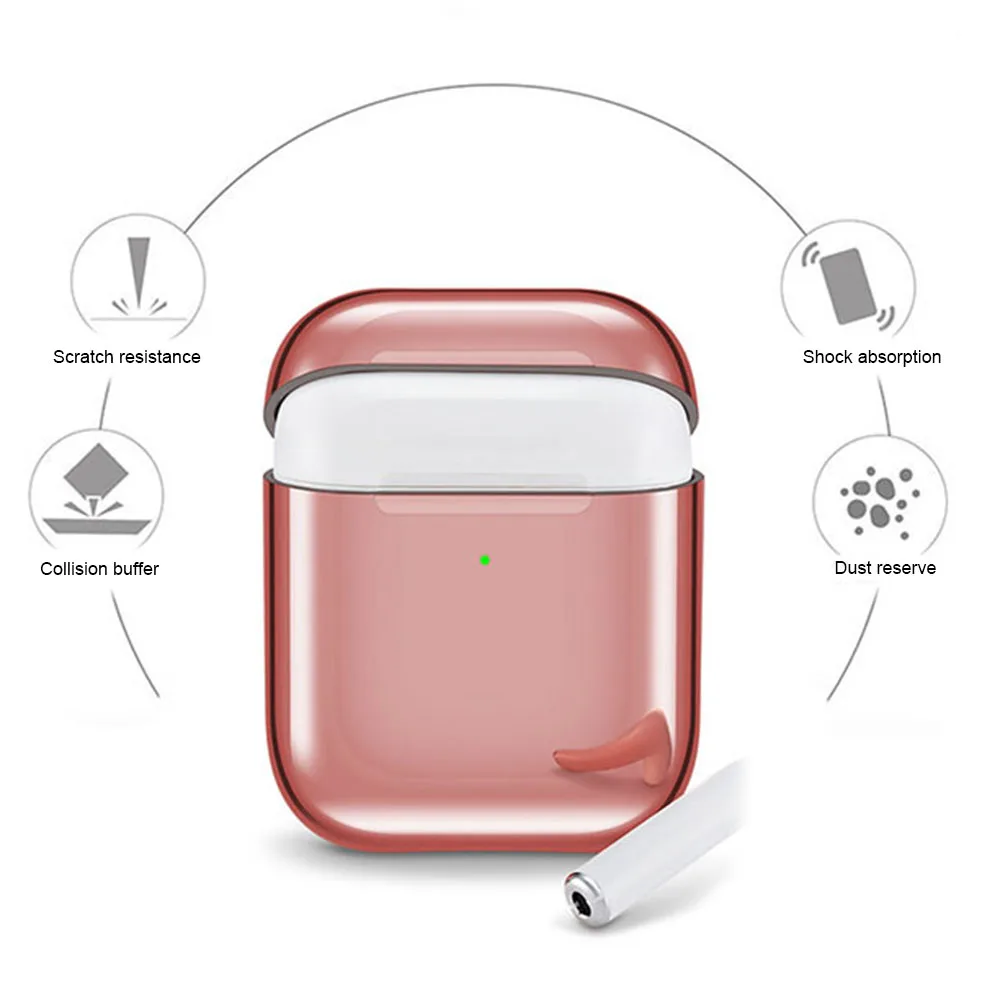 Анти-потерянная коробка AirPods чехол ТПУ Bluetooth беспроводной Чехол для наушников Защитный чехол для Apple Airpods зарядная коробка