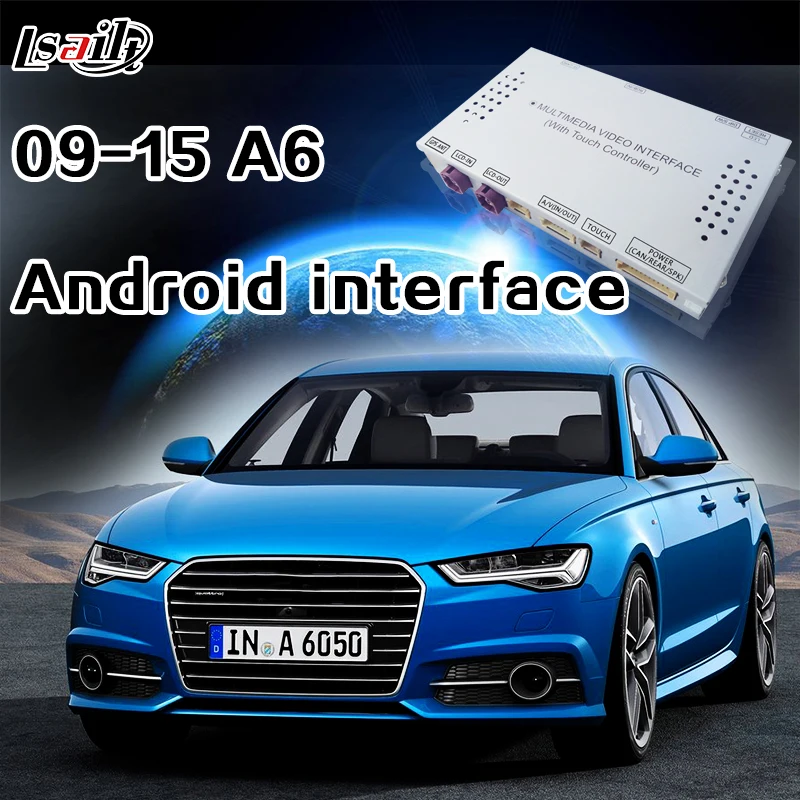 Android 6,0 gps навигационная коробка для AUDI A6 2010- 3GMMI lvds видео интерфейс Поддержка зеркального отображения телефона, автовоспроизведение