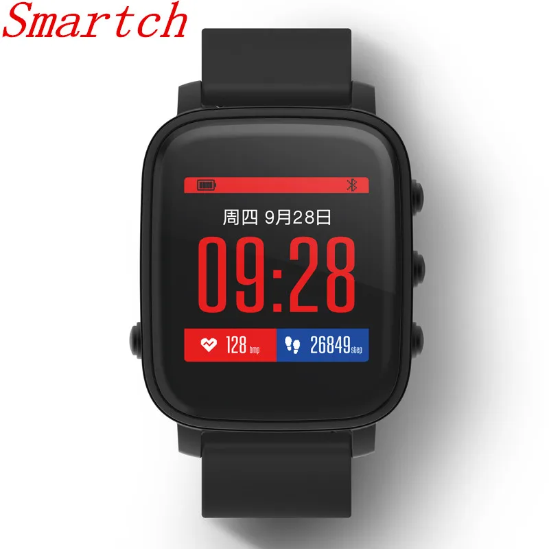 

Smartch SMA-TIME Wristband 1.28 Inch LCD Screen 40 Days Long Standby Camera Health Tracker Timer Sport Smart Watch for IOS/Andro