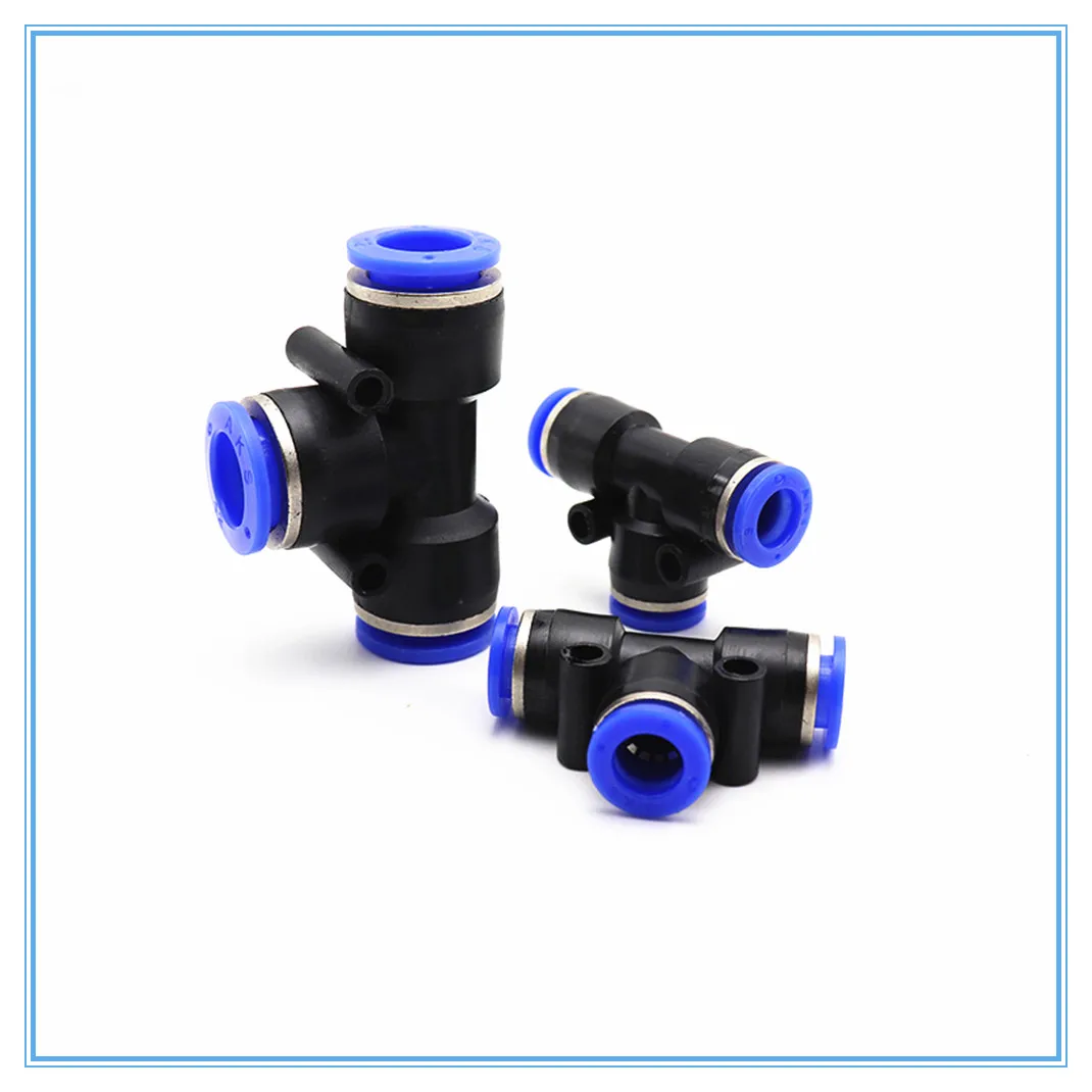 Pneumatic Equal Quick Push to Connect Y Union Fittings OD 4mm-16mm 6 Sizes DE