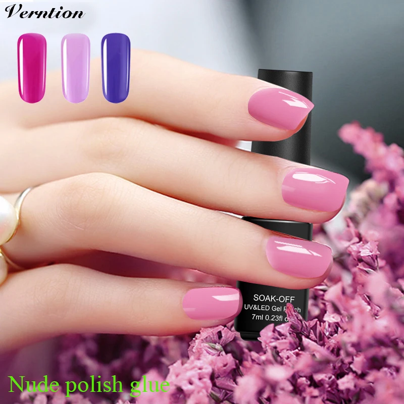 

Verntion Hot Sale Glitter Nail Gel Polish Manicure Decoration Art Design UV LED Gel Lacquer Soak Off long lasting Nail Polish