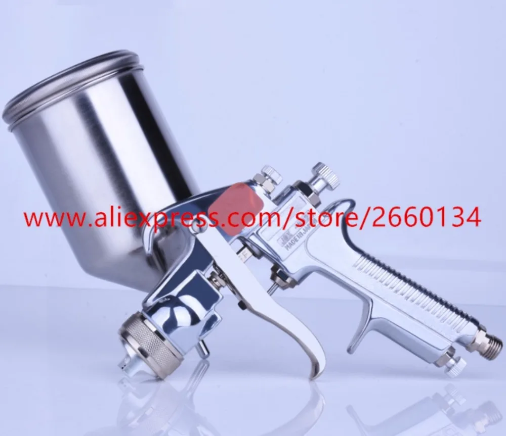 JGX-502 из нержавеющей стали, профессиональная Аэрограф, гравитационные кормушки 1,4 мм 1,7 мм с чашкой 400 мл