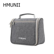 HMUNII Hanging Toiletry Bag Travel Toiletry Kit Cosmetic Bag Organizer Large Capacity with Sturdy Hanging Hook for Men, Women