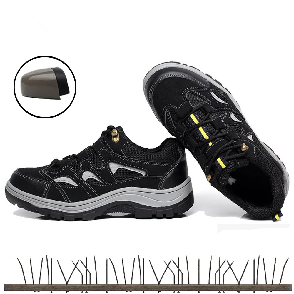 

Men's indestructible safety shoes for men footwear work shoes steel toe sneakers Lightweight Breathable outdoor hiking shoe man